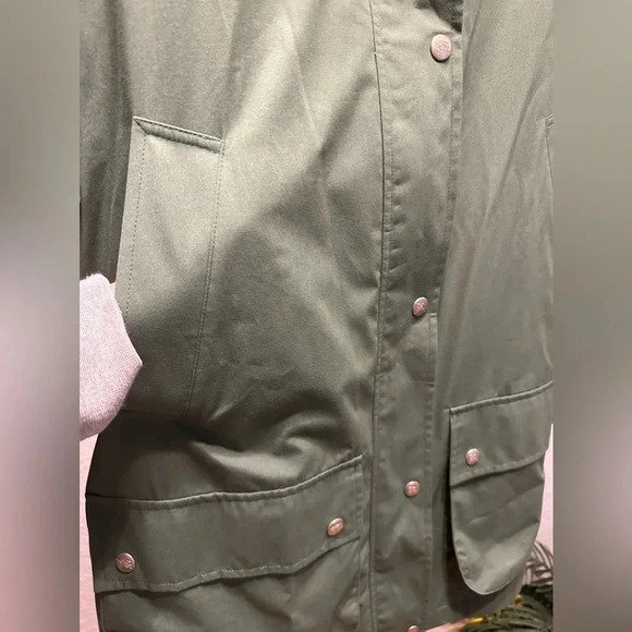 Burberry London Green NovaCheck Women’s Coat size L - Picture 11 of 17